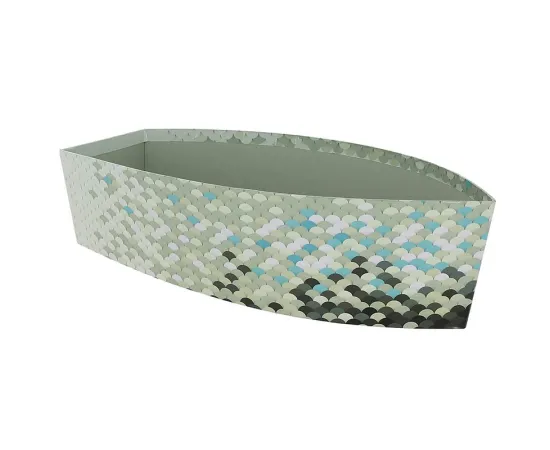 etal-shops.com - Corbeille carton Bateau Ecailles 35x18