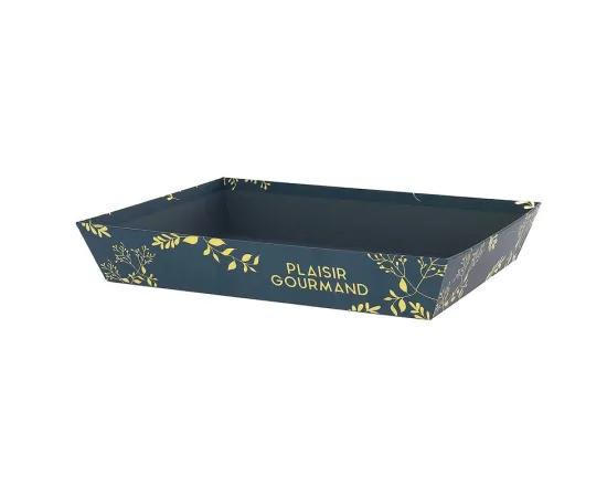 etal-shops.com - Corbeille carton rectangle Plaisir Gourmand 36x27