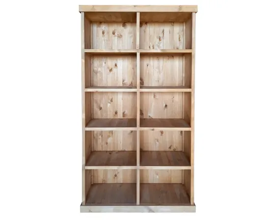 etal-shops.com - Meuble présentoir pin 10 cases Madera, Couleur: MIEL