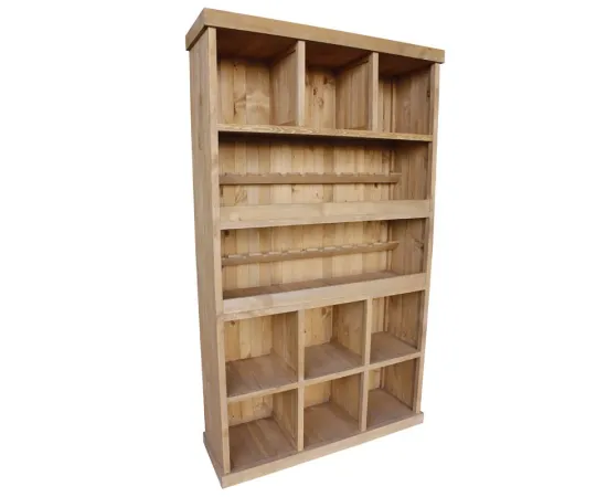 etal-shops.com - Meuble présentoir pin 9 cases 2 étagères Madera, Couleur: MIEL