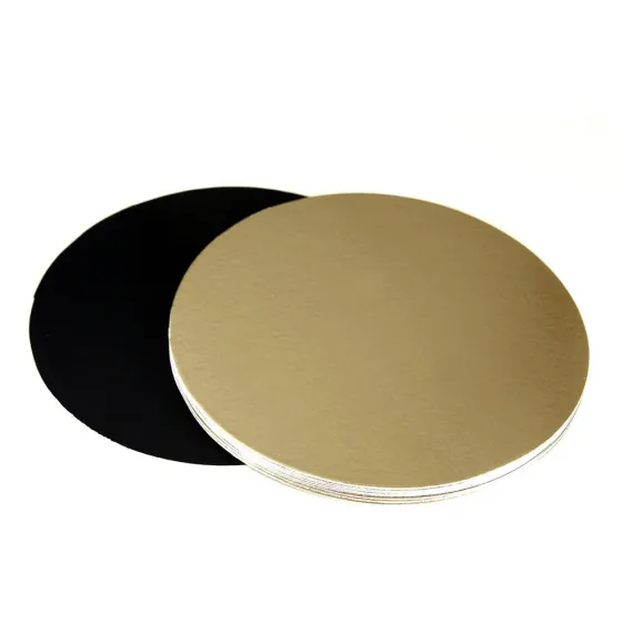 etal-shops.com - Plaque Ronde Double Face Or & Noir Ø22cm